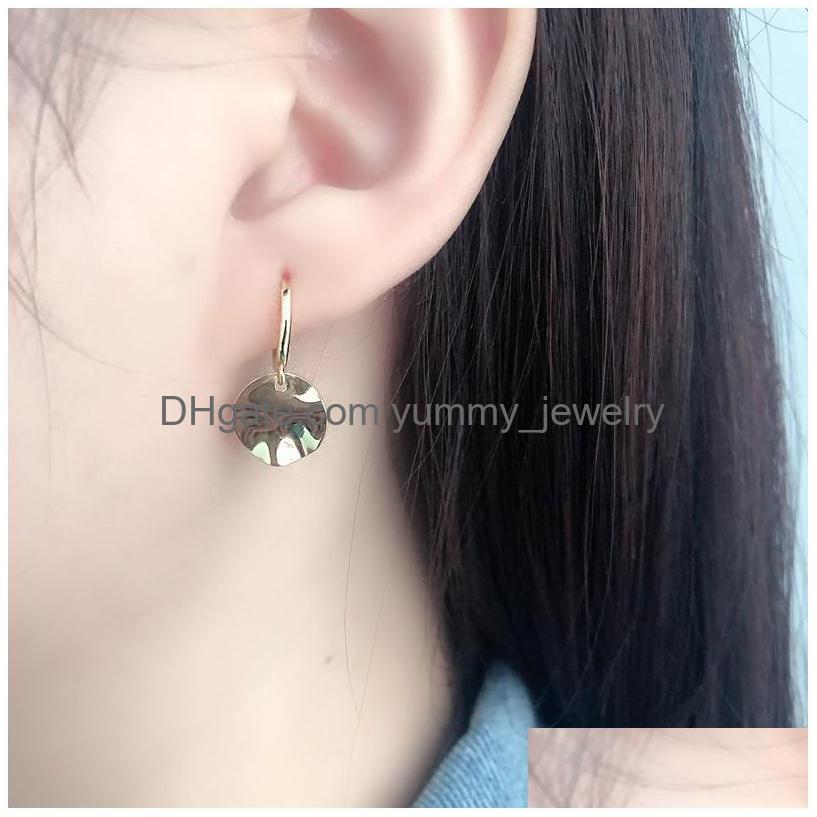 

Stud Designer Irregar Circle Wafer Studs 925 Sier Ear Buckle Simple Temperament High Quality Earrings Drop Delivery Jewelry Dhfe1