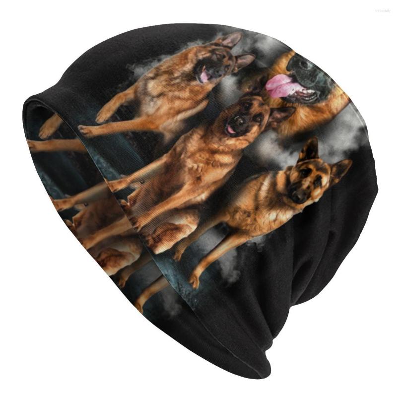 

Berets German Shepherd Dog Bonnet Femme Hippie Knitted Skullies Beanies Caps Women Men Autumn Winter Warm Slouchy Beanie Hats, 23