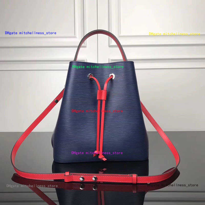 

Original high quality NEONOE LUXURY shoulder bags leather bucket bag women famous brands designer handbags high quality flower Shopping Bag, #2