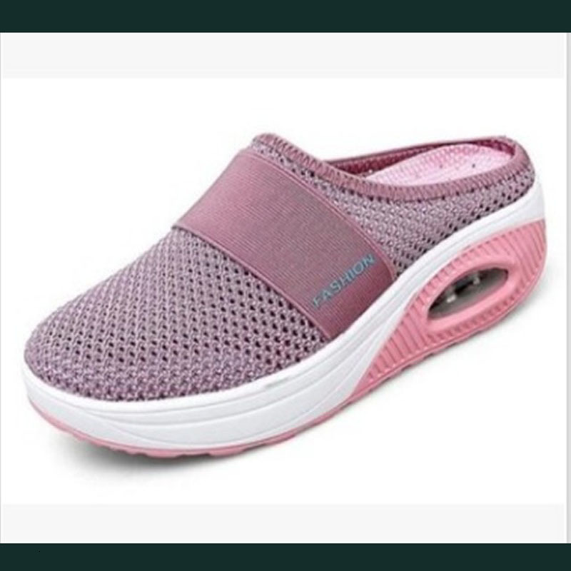 

Dress Shoes Women Mesh Lightweight Shoes Woman Slippers Wedge Shoes CO9CY420 230203, Winered