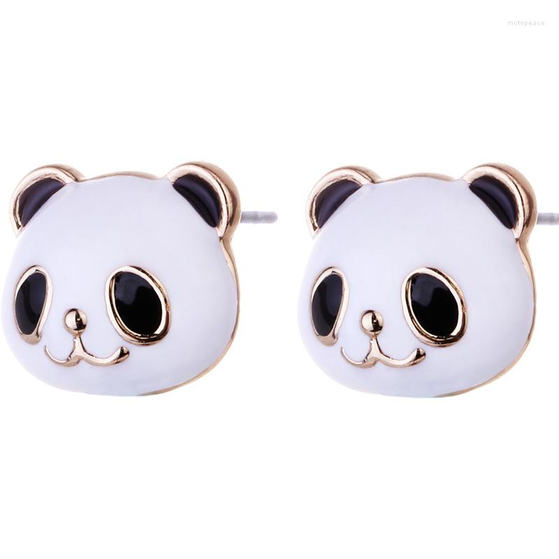 

Stud Earrings Cartoon Korea Cute Panda Personality Fashion Korean