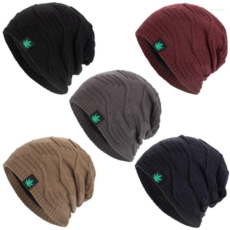 

Berets Fashion Men Women Winter Hip Hop Punk Leaf Beanie Hats, Gy