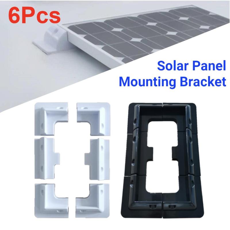 

All Terrain Wheels 6x RV Top Roof Solar Panel Mounting Fixing Bracket Kit ABS Supporting Holder For Caravans Camper Boat Yacht Motorhome