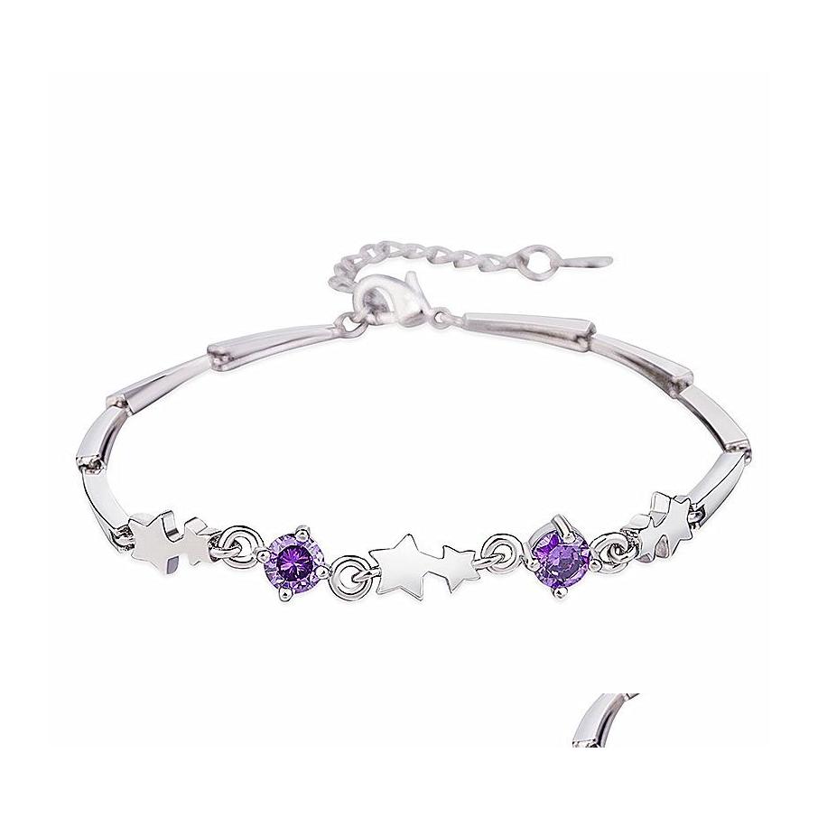 

Charm Bracelets Simple Fashion Personality Creative Star Bracelet Birthday Gift Sier Commitment Ladies Jewelry Drop Delivery Dhqzg