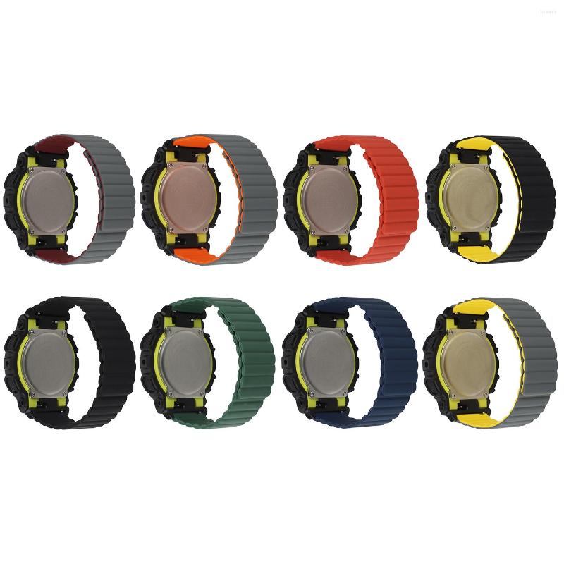 

Watch Bands Silicone Double Sided Magnetic Watchband Strap For GD GA-110 GA-140 GA-400 GA-700 GA-900 GAW-100