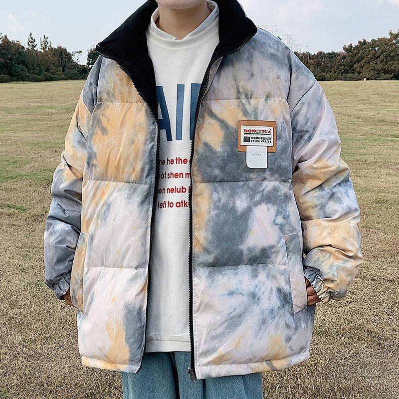 

Men's Down Winter Warm Parkas Korean Casual Coats Printed Men Streetwear Outwear Jacket Ski Waterproof Veste BY50MF, Style 4
