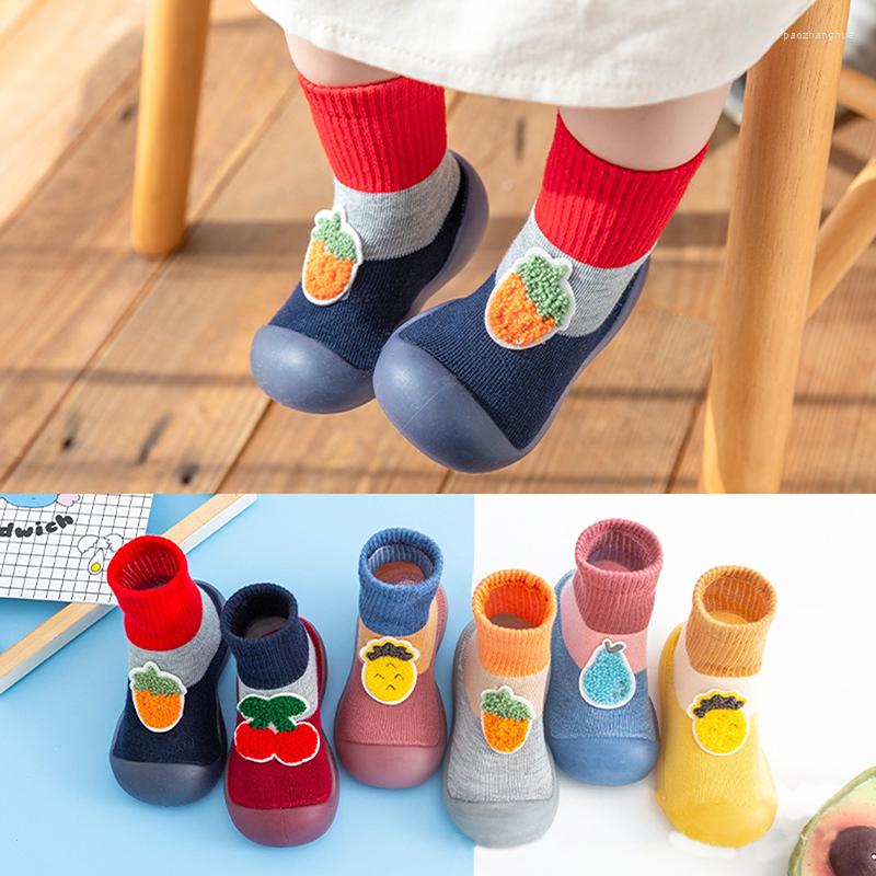 

First Walkers Spring And Autumn Baby Toddler Soft-soled Shoes Indoor Non-slip Floor Socks Cute Comfortable Outdoor Silicone, C2