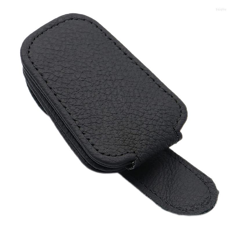 

Interior Accessories Car Glasses Holders Durable Leather Sunglasses Holder Visor Clip Ticket Card Eyeglasses Mount