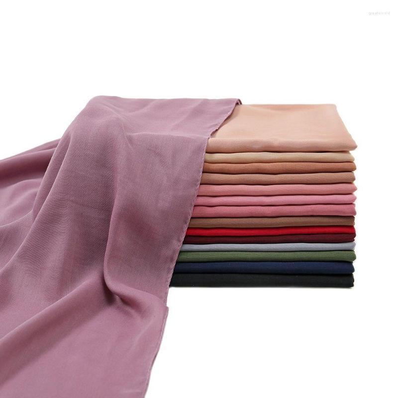 

Scarves Cotton Viscose Muslim Hijab Square Scarf Women Solid Headscarf Wraps Foulard Soft Headband Islam Turbans Bandana Bufandas