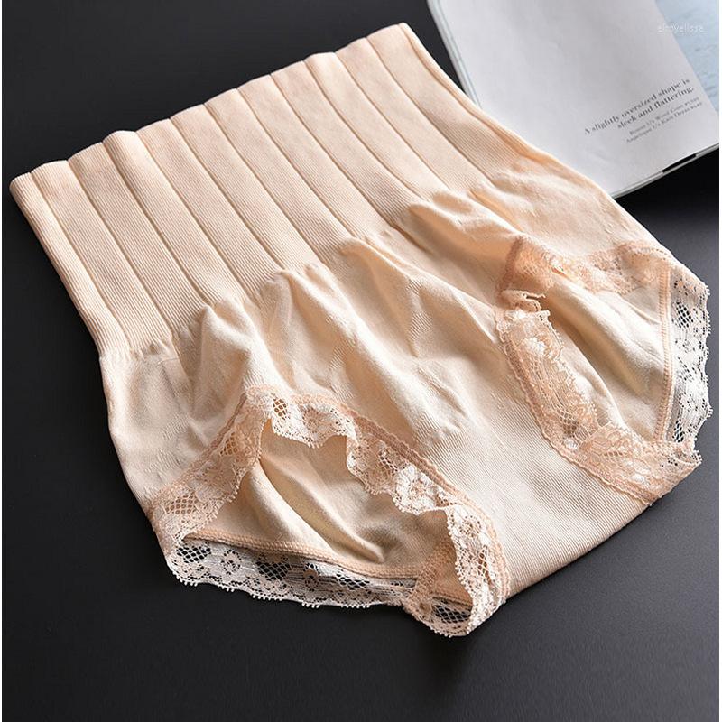 

Women's Shapers Shapewear Japanese Foreign Trade Waist Trainer Lingerie Seamless High Tummy Hip Briefs Memory Lace Body Shaping