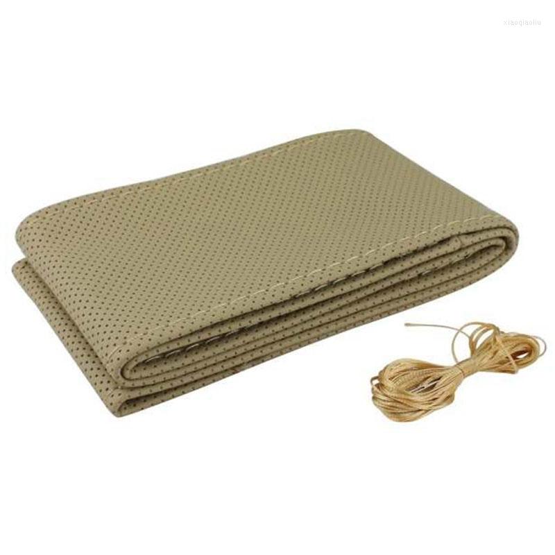 

Steering Wheel Covers Braid On Car Cover With Needles And Thread Artificial Leather Diameter 38cm