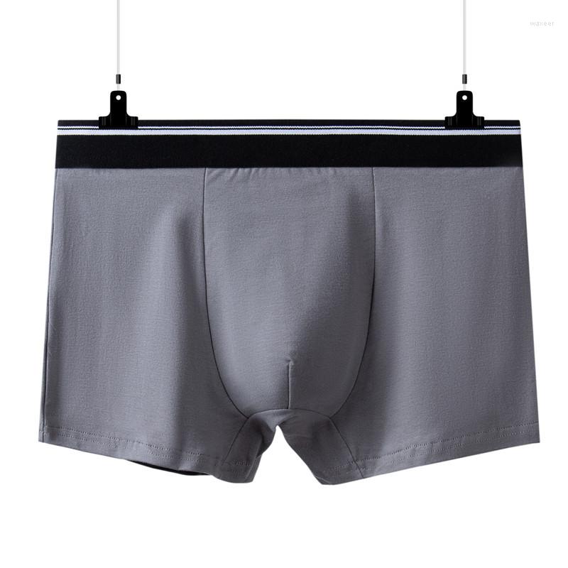 

Underpants Cotton Men's Underwear Boxer Briefs Mid Waist Solid Color Breathable Sexy Comfortable Plus Size Shorts, Black