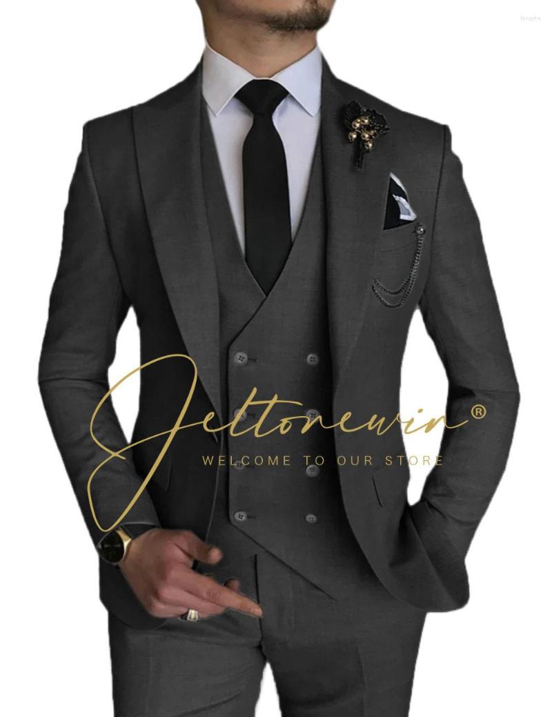 

Men's Suits 2023 Blazers Costume Men For Business Wedding Prom Casual Male Slim Fit Terno Tuxedos Formal 3 Pieces Masculino, Picture shown