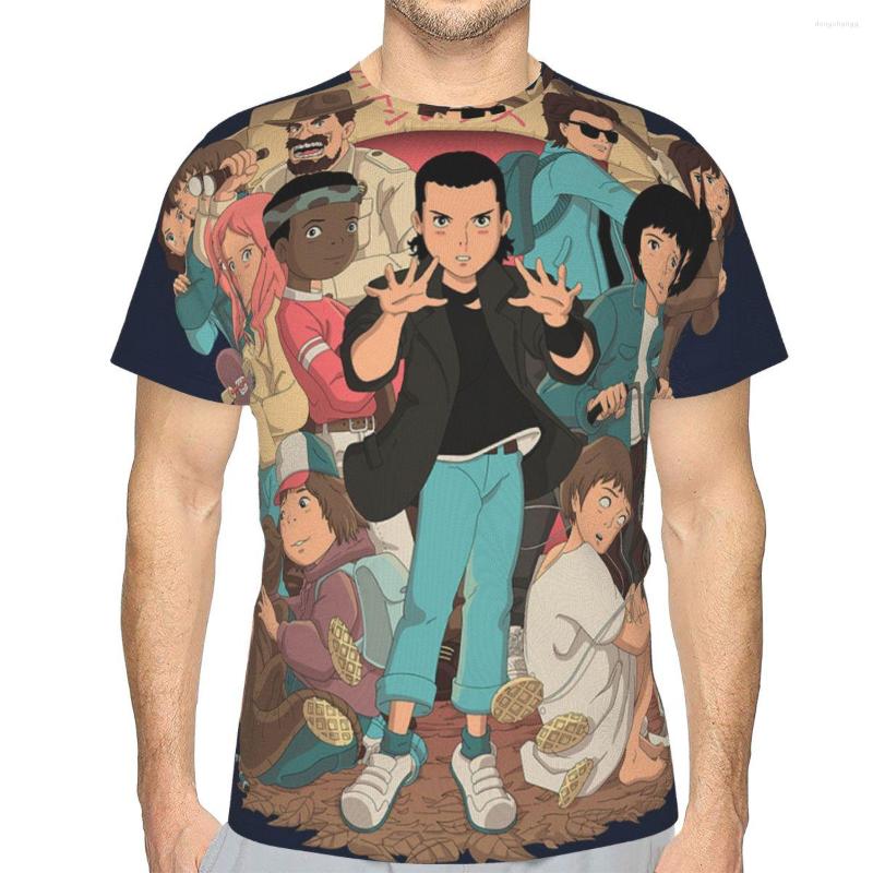 

Men's T Shirts Stranger Things Shirt Men/women Kawaii Tshirt Male Graphic T-shirt Top Tee Funny Clothing Harajuku, Black