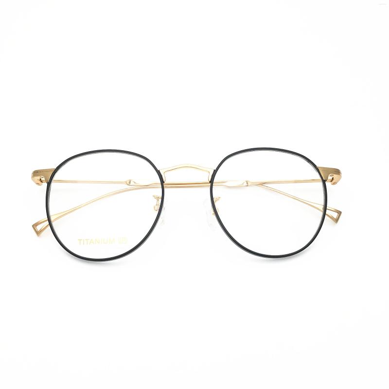 

Sunglasses Frames Belight Optical 2023 Arrival Titanium Round Retro Vintage Glasses Frame Men Design Prescription Eyeglasses