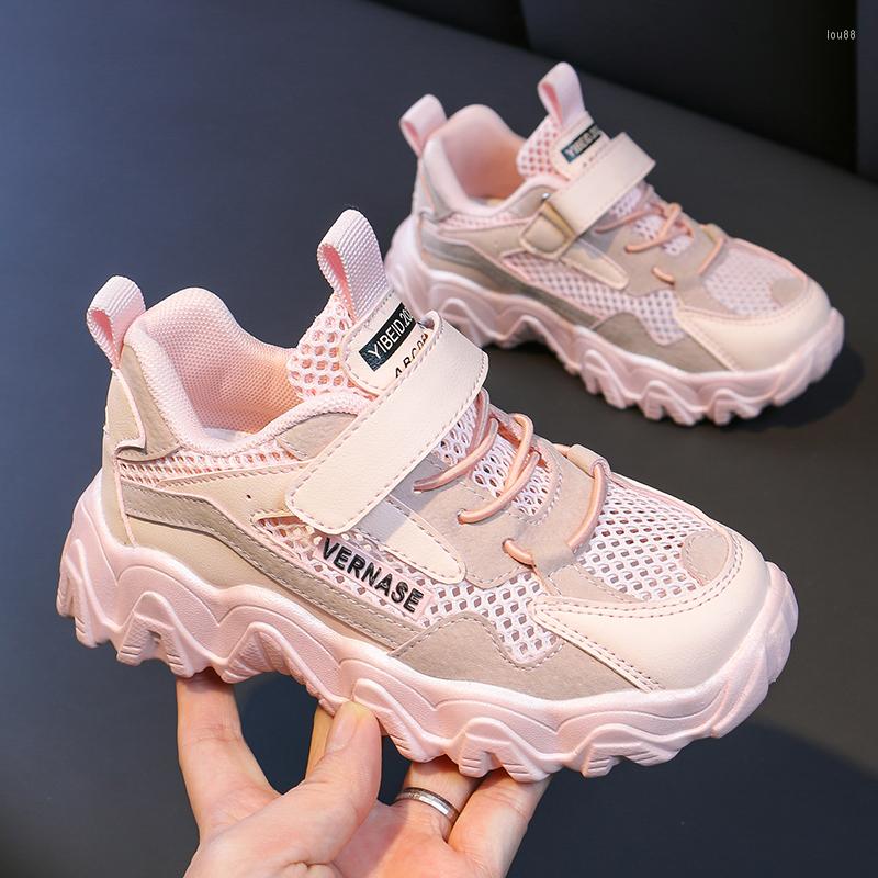 

Athletic Shoes Girls Sneakers Children's Sports Lightweight Soft-soled Kids Boys, Gray