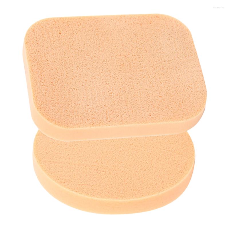 

Makeup Sponges 2pcs Make Up Round Rectangle Skin Care Cleaning Powder Puff For Girls Ladies Women
