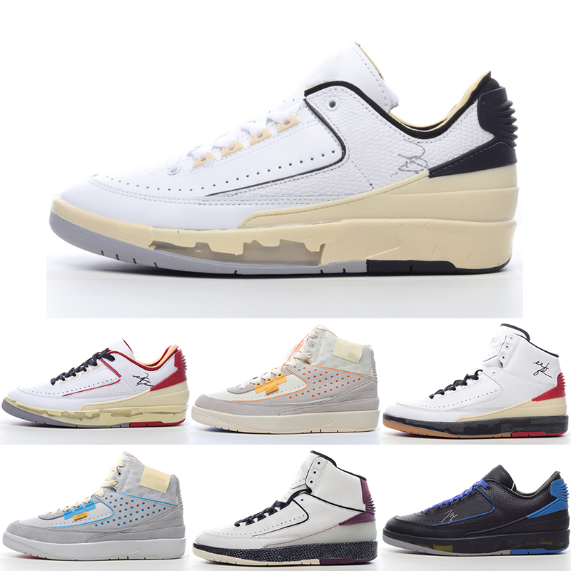 

2023 Shoes Jumpman 2 Low Craft Sail Haze Grey Black Cement White Gym Red Lucky Green High OG Chicago UNC Blue Soft Pink Vanilla Atmosphere Sports Sneakers 4569, 02