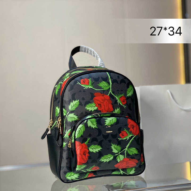 

NEW COABAG Print Backpack Style Bags Fashion Men Rose Designers Backpack Leather Designer Bag Back Pack Women Shoulder Bags Travel Handbag School Book Bags 230129, P140-27x34cm