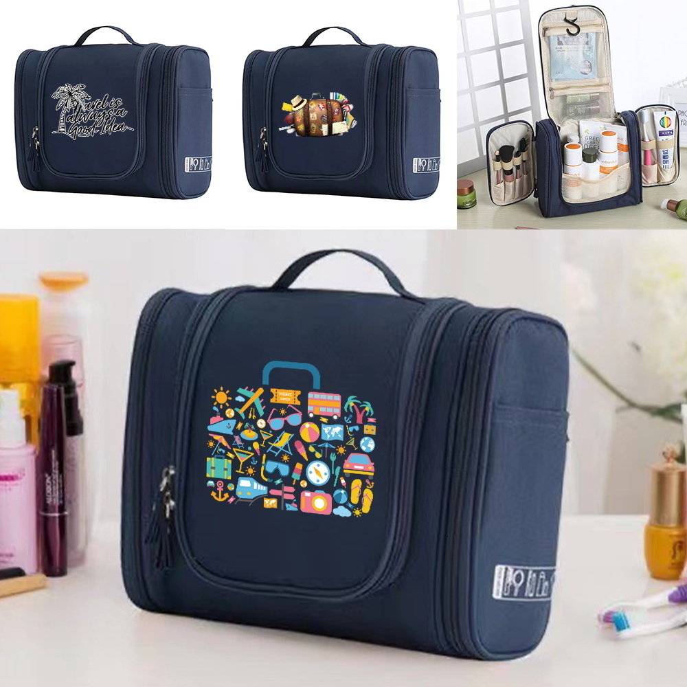 

Cosmetic Bags Cases Cosmetic Bag Travel Hanging Toiletry Kit Storage Makeup Organizer Collapsible Make Up Pouch Woman Men Hook Shower Bags 230203, Dark blue