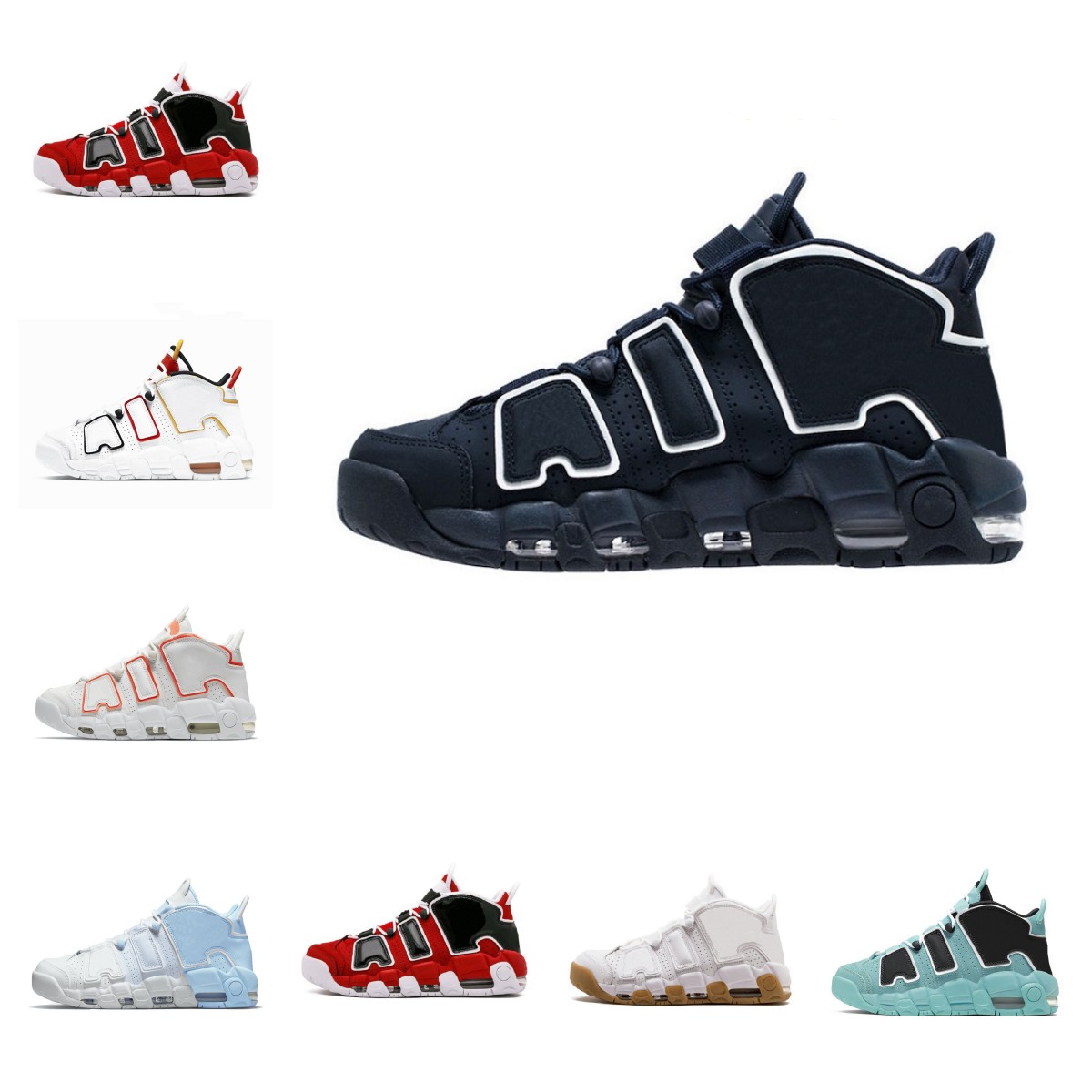 

96 2022 New More Mens Basketball Shoes Scottie Tri-color Pippen Total White Sunset Multi-color Black Bulls Renowned Rhythm Denim Women Men6J5I, #001