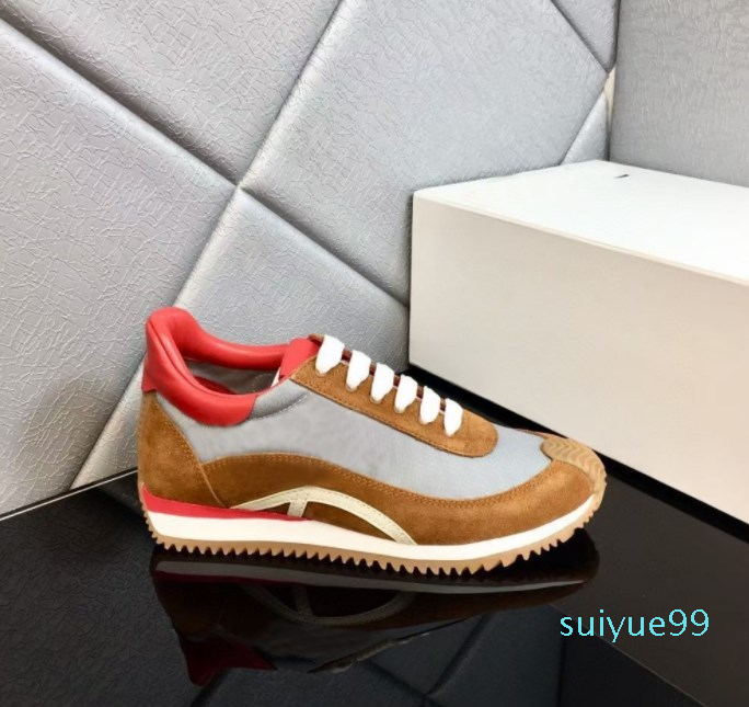 

Thick soled Casual shoes women Travel leather lace-up sneaker fashion lady black designer Shoes Running Trainers Letters platform men sneakers size 35-42-45, 23