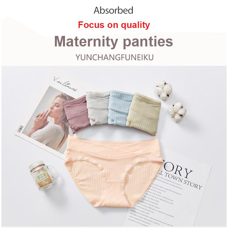

Women's Panties Soft Underwear Low-waist Belly Lift Cotton Comfortable Large Size Threaded Breathable Post-natal Pregnancy Brief, 05