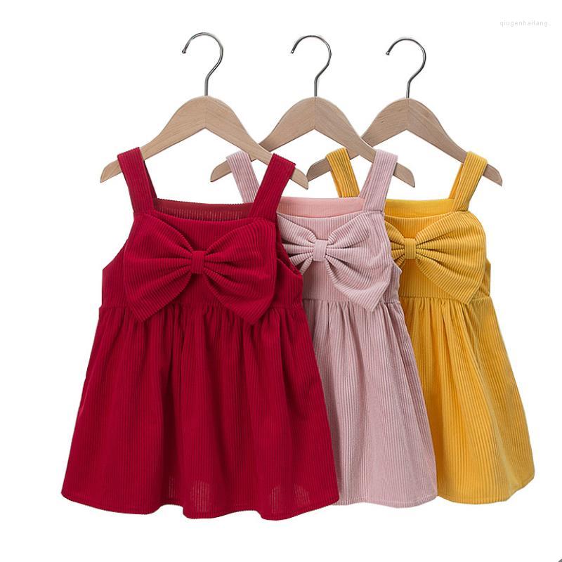 

Girl Dresses 2023 Girls Corduroy Dress Autumn Winter Casual Korean Baby Sling Princess Children Skirt, Picture color