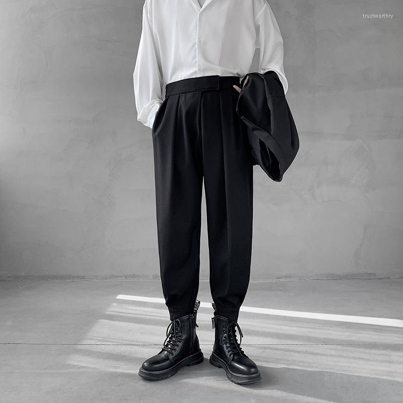 

Men' Pants ZCSMLL Suit Sports Style Korean Fashion Spring Autumn Trousers Loose Versatile Men' Straight Casual, Black