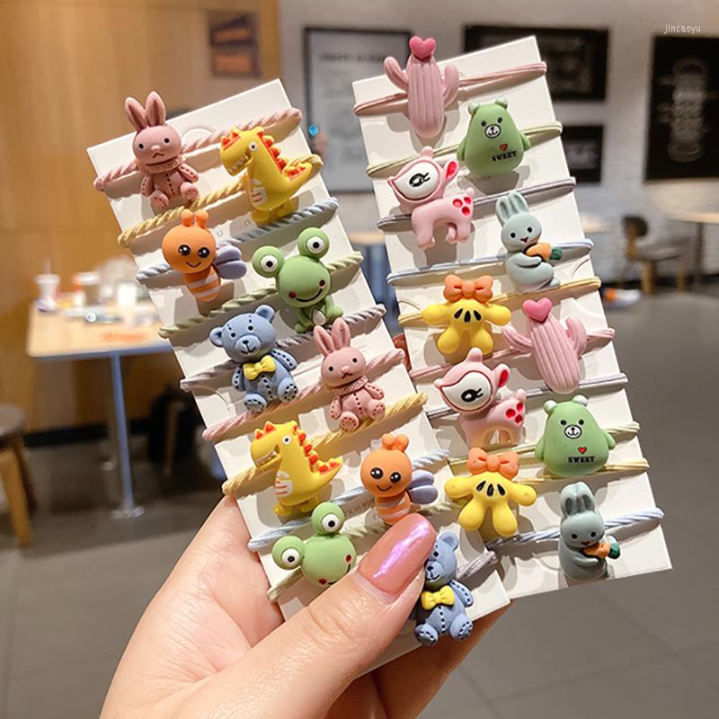 

Hair Accessories 10pcs Bands Bandeau Cheveux Scrunchies Tiara For Girls Seamless Tie Small Ring Rubber Color Gradient Thumb, 10pcs-10