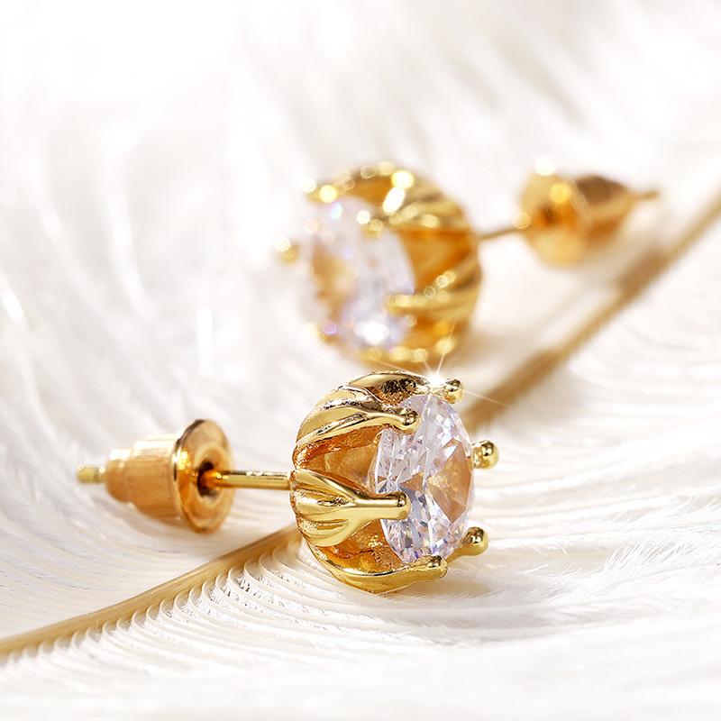 

Stud Earrings CAOSHI Dazzling Crystal For Women Elegant Female Statement Jewelry High-quality Accessories Wedding Engagement