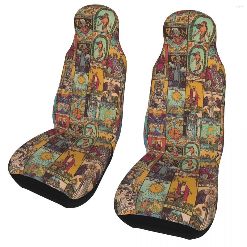 

Car Seat Covers Major Arcana Of Tarot Vintage Universal Cover Protector Interior Accessories Boho Mandala Fiber Hunting