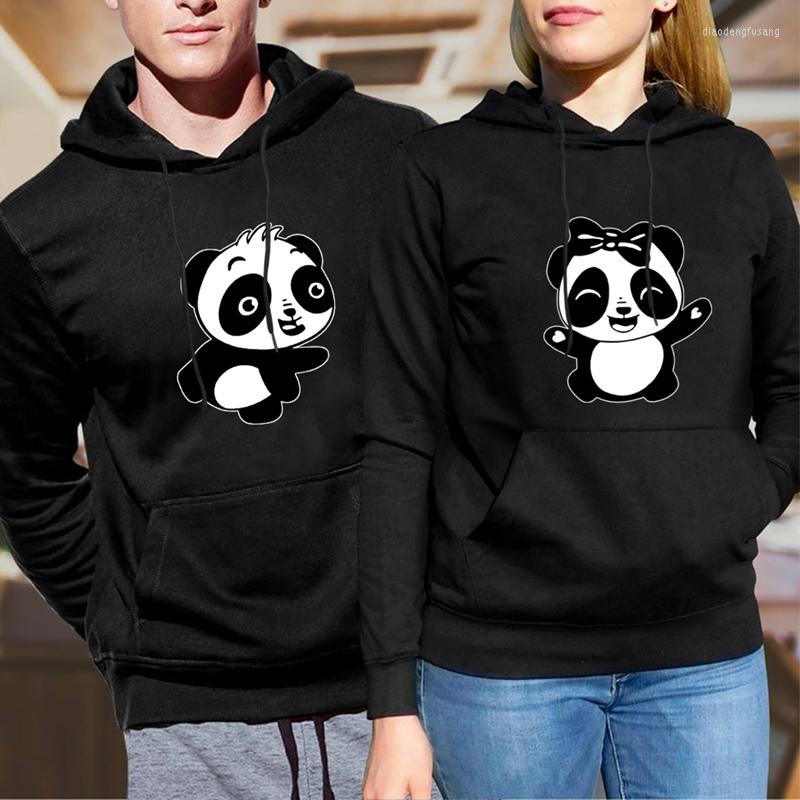 

Women's Hoodies 2023 Women Men Lovers Sweatshirt Couples Lovely Panda Printed Couple Chritsmas