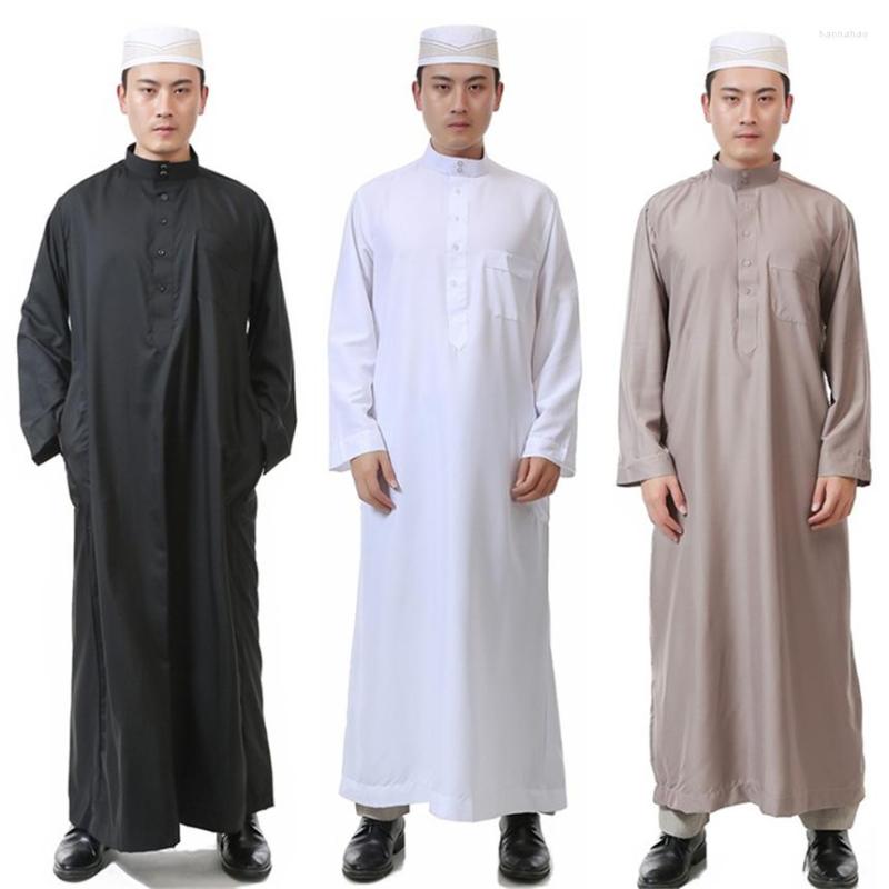 

Ethnic Clothing 6Color Men Arabic Islamic Saudi Arabia Pakistan Dubai Arab Abaya Muslim Dress Traditional Robes Islam Clothes