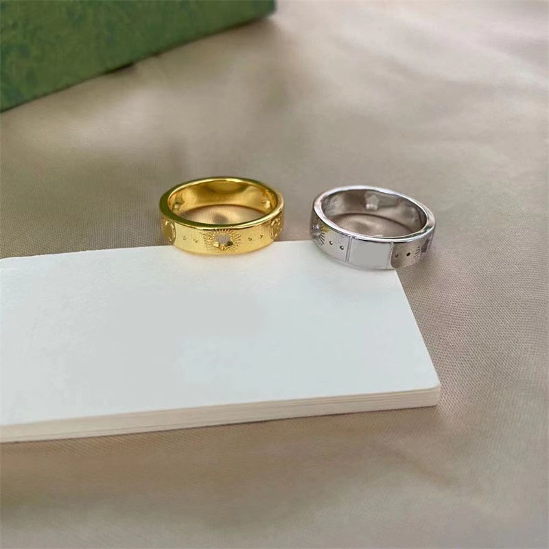 

Luxury ring for men designer jewelry wedding rings retro star letters cjeweler simple wed birthday gift stylish special plated gold silver no opening designer ring