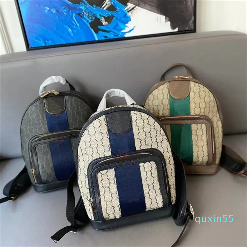 

School Bags Designer Backpack Womens Men Leather Handbags Casual, Black