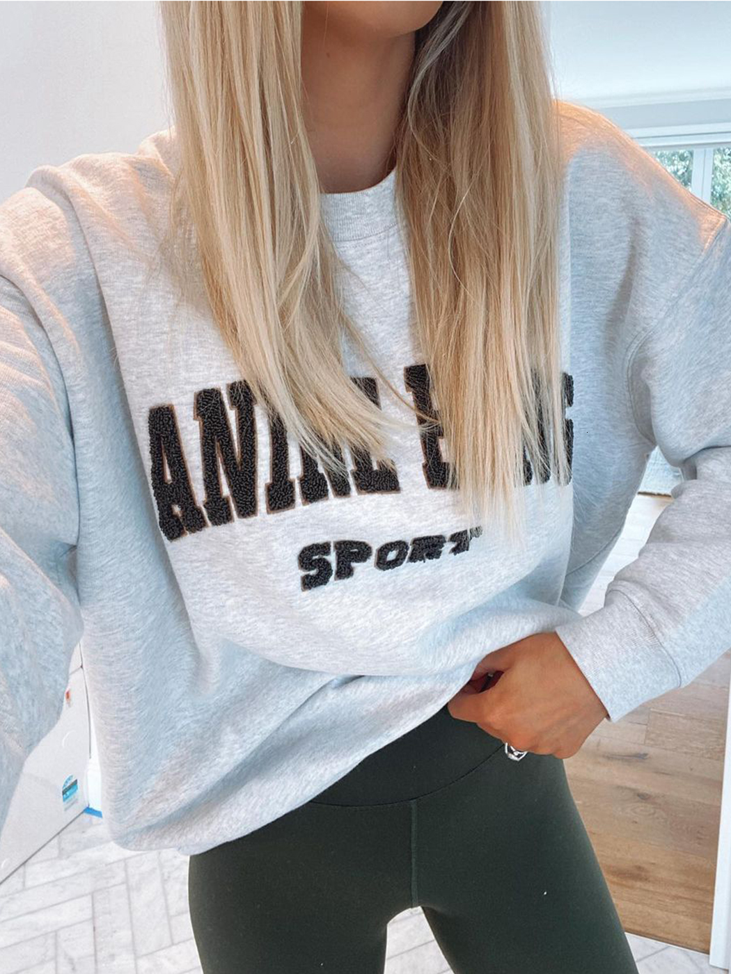 

Women's Hoodies Sweatshirts Letter Flocking Gray Graphic Sweatshirt Woman Autumn Winter Cozy Cotton Pullover Femme Casual Vintage Rock Hoodie Tops 230202, Deep blue