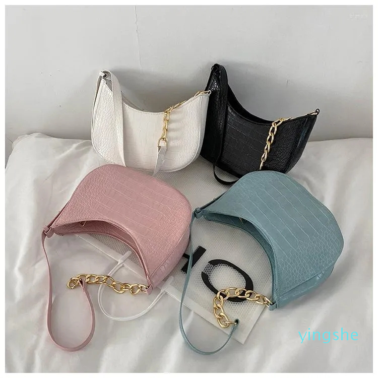 

Evening Bags 2023 Small Shoulder Simple Bag Solid Color Alligator Pattern Crossbody For WomenRetro PU Leather Phone Ladies Handbags, Black