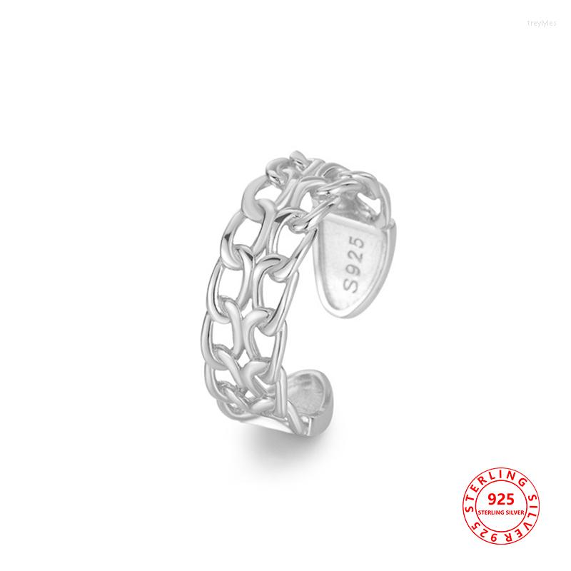 

Cluster Rings Women's Ring 925 Pure Silver Jewelry Certified Original Gift Female Couples Vintage Anxiety Offers With