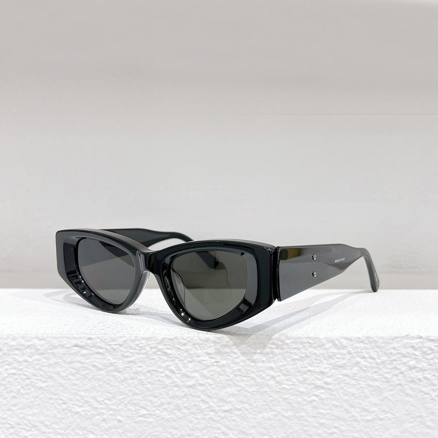 

0243 Cat Eye Shape Sunglasses for Women Men Black Grey Shades Designer Sunglasses Glasses UV400 Eyewear with Box