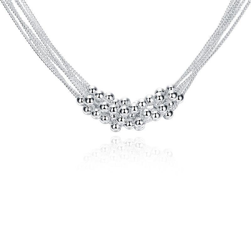 

Choker Fashion Jewelry Silver Color Bead Chokers Necklace Beautiful Party Gift For Woman Good Quality Factory Price N002