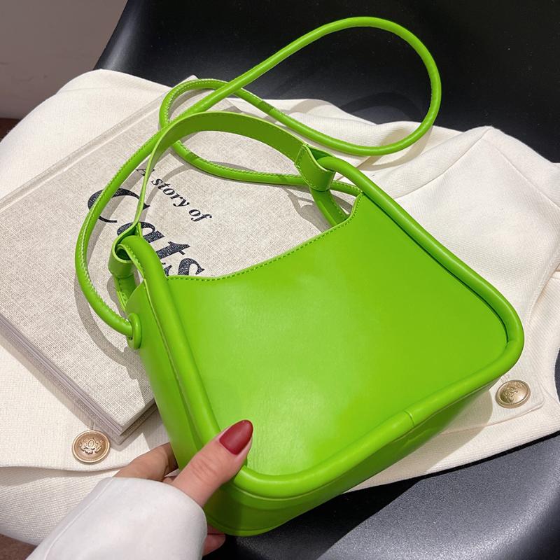 

Evening Bags Summer Trend Women's Small PU Leather Underarm Bag Luxury Handbags Designer Brand Shoulder Crossbody Kawaii Cute TotesEveni, Black bag