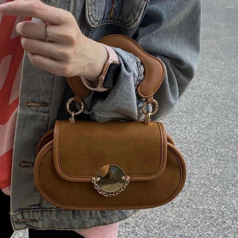 

Evening Bags Autumn And Winter Retro Fashion Large Capacity Women's Bag Shoulder Messenger Tote Purses Handbags, Brown