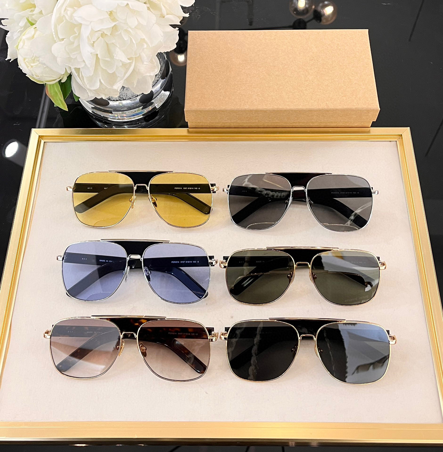 

Men Sunglasses For Women Latest Selling Fashion Sun Glasses Mens Sunglass Gafas De Sol Glass UV400 Lens With Random Matching Box 014S