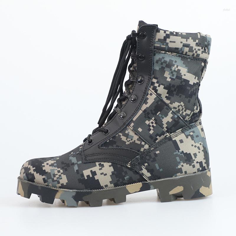 

Boots Jungle Camouflage Training Outdoor Sports High-top Breathable Mountaineering Camping Desert H962, Beige cai