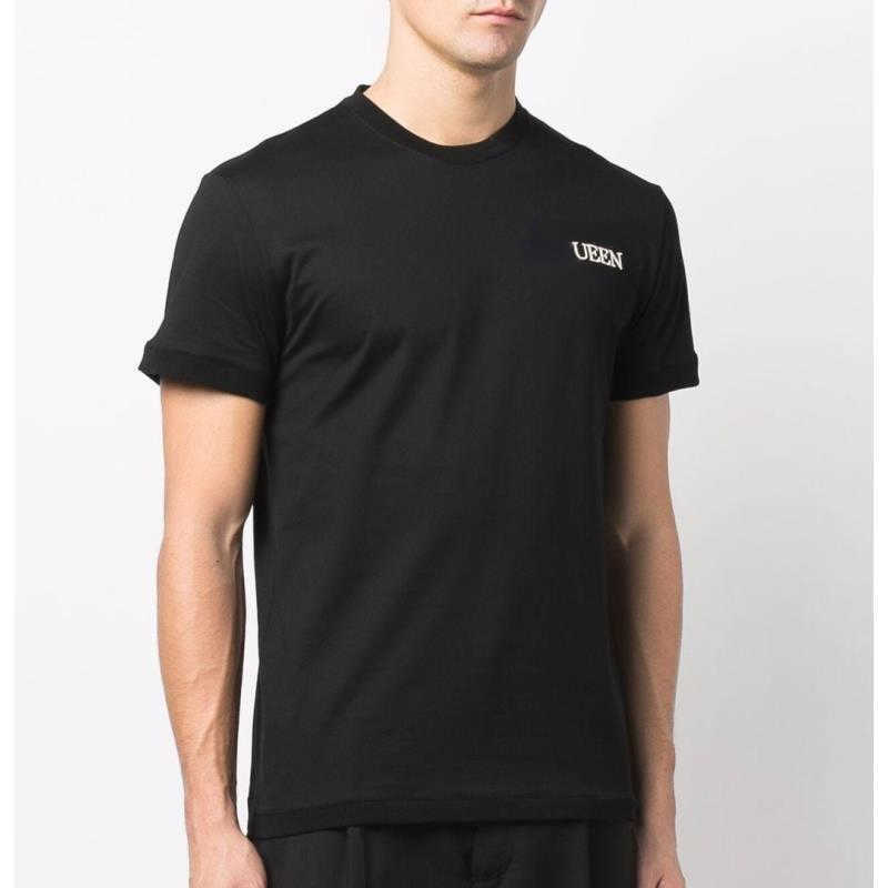 

cotton t shirt designer hoodie chest embroidery letter trend short-sleeved round neck T-shirt summer couple sweatshirt breathable sweater casual pullover shirt, White