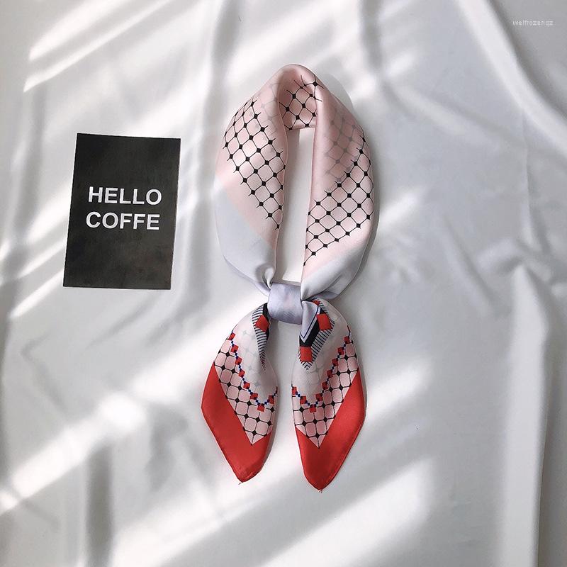 

Scarves Silk Scarf Women's Luxury Designer Polka Dot Printed Square Wrap Bandana Small Handkerchief Neck Scarfs Shawl Ladies