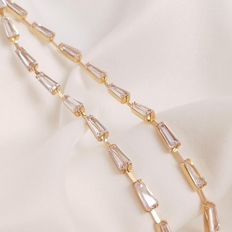 

Chains Plated 14K True Gold Filled Color Retention T Zircon Beads Necklace DIY Jewelry Making Accessories Jewellery Findings