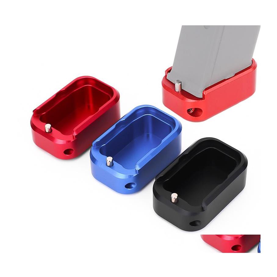 

Others Tactical Accessories M4 M16 Ar 15 Paintball Aluminum Competition Extended Base Pad For G17 G19 G23 Hunting Shooting Drop Deli Dhz3G, Black