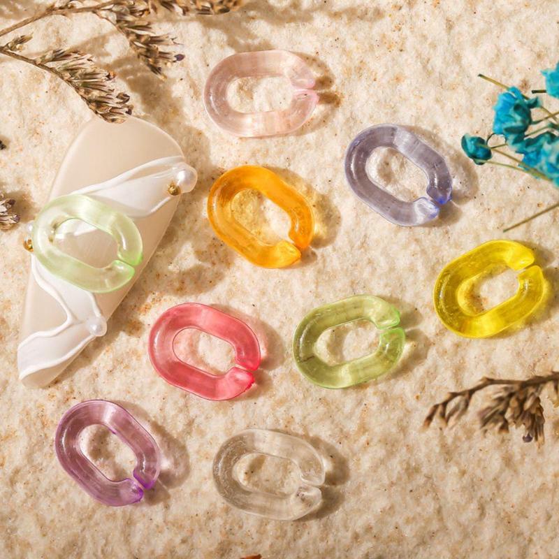 

Nail Art Decorations 50 Supplies DIY Craft Manicure Oval Keychain Design Rainbow Colors Rhinestones Resin